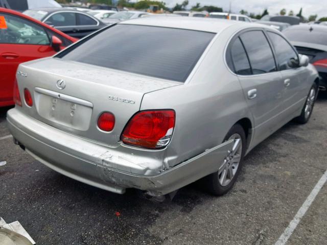 JT8BD69S740201080 - 2004 LEXUS GS 300 GRAY photo 4