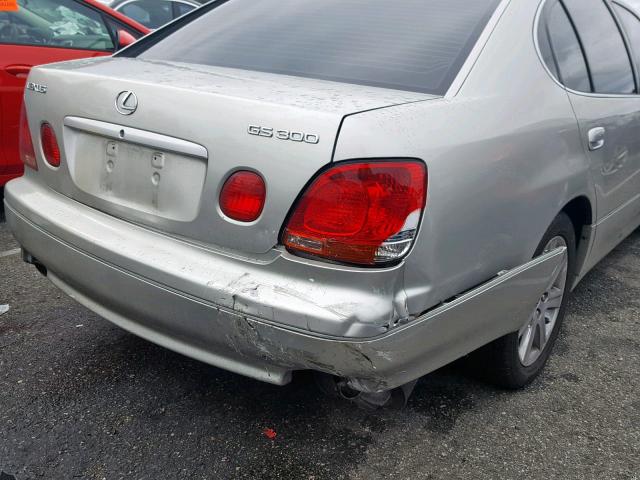 JT8BD69S740201080 - 2004 LEXUS GS 300 GRAY photo 9