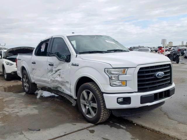 1FTEW1CG2FFC46685 - 2015 FORD F150 SUPER WHITE photo 1