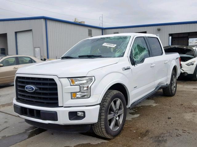 1FTEW1CG2FFC46685 - 2015 FORD F150 SUPER WHITE photo 2