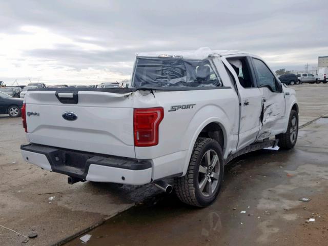 1FTEW1CG2FFC46685 - 2015 FORD F150 SUPER WHITE photo 4