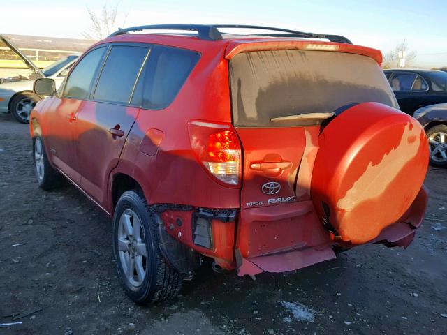 JTMBD31V265030024 - 2006 TOYOTA RAV4 LIMIT RED photo 3