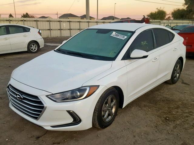 5NPD94LAXHH071515 - 2017 HYUNDAI ELANTRA EC WHITE photo 2