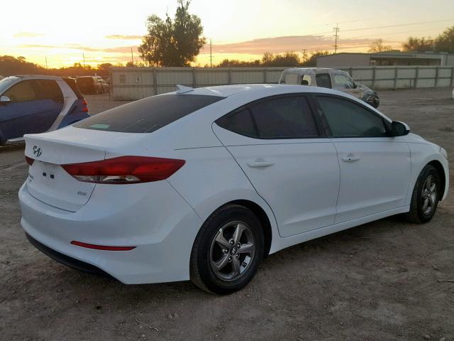 5NPD94LAXHH071515 - 2017 HYUNDAI ELANTRA EC WHITE photo 4