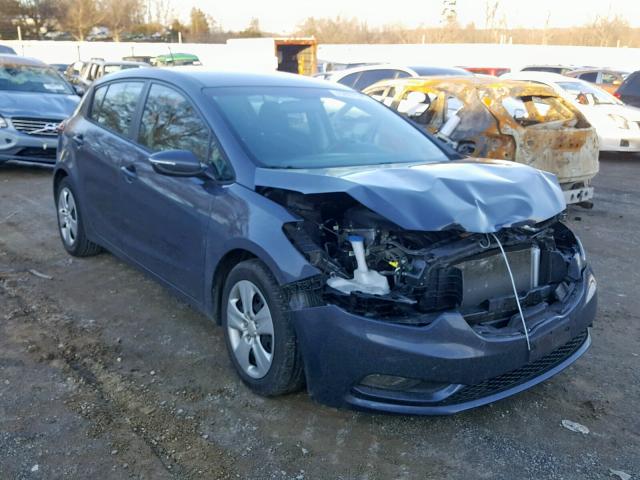 KNAFK5A86G5653299 - 2016 KIA FORTE LX GRAY photo 1