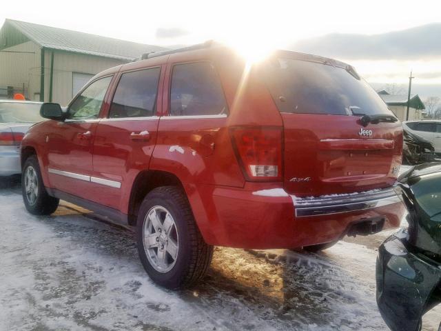 1J8HR58255C661274 - 2005 JEEP GRAND CHER RED photo 3