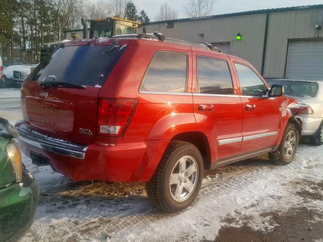 1J8HR58255C661274 - 2005 JEEP GRAND CHER RED photo 4