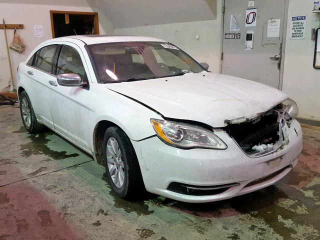 1C3CCBCG7DN614954 - 2013 CHRYSLER 200 LIMITE WHITE photo 1