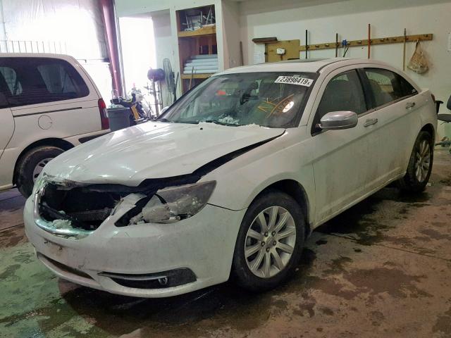 1C3CCBCG7DN614954 - 2013 CHRYSLER 200 LIMITE WHITE photo 2