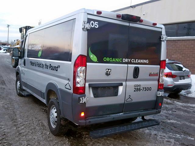 3C6TRVAG8HE507329 - 2017 RAM PROMASTER 银色 照片 3