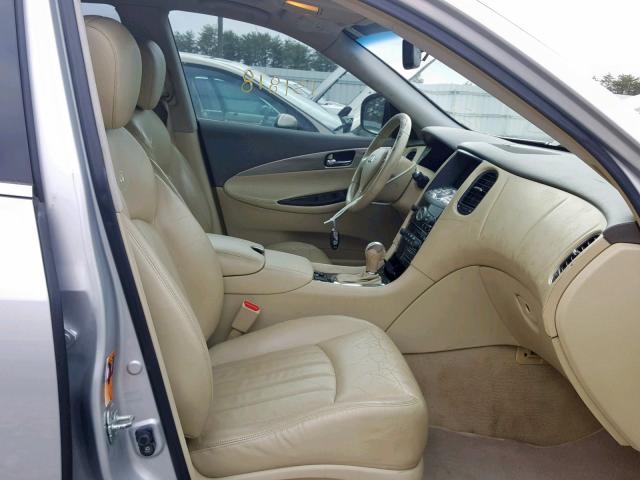 JNKAJ09E08M301077 - 2008 INFINITI EX35 BASE SILVER photo 5