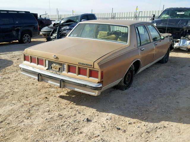 2G1BN69HXF9124418 - 1985 CHEVROLET CAPRICE CL GOLD photo 4