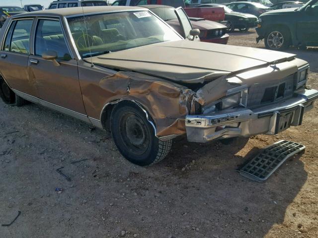 2G1BN69HXF9124418 - 1985 CHEVROLET CAPRICE CL GOLD photo 9