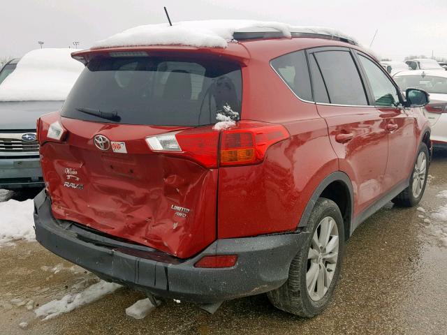 2T3DFREV6EW136919 - 2014 TOYOTA RAV4 LIMIT RED photo 4