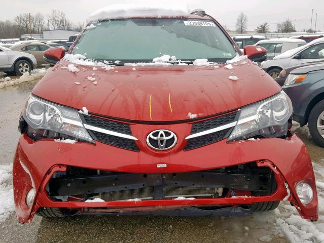 2T3DFREV6EW136919 - 2014 TOYOTA RAV4 LIMIT RED photo 9