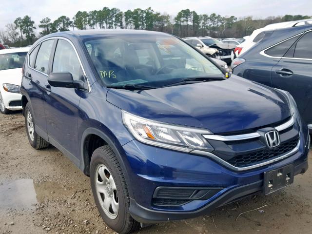 3CZRM3H3XFG709870 - 2015 HONDA CR-V LX BLUE photo 1