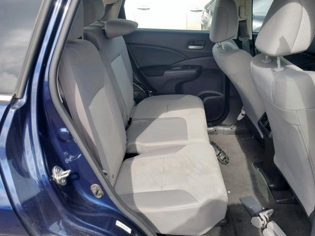 3CZRM3H3XFG709870 - 2015 HONDA CR-V LX BLUE photo 6