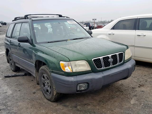 JF1SF635X2H741705 - 2002 SUBARU FORESTER L GREEN photo 1