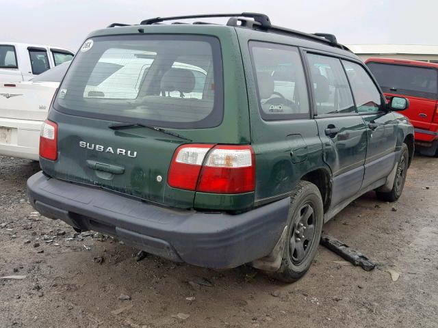 JF1SF635X2H741705 - 2002 SUBARU FORESTER L GREEN photo 4