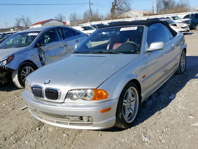 WBABS53491EV86858 - 2001 BMW 330 CI SILVER photo 2