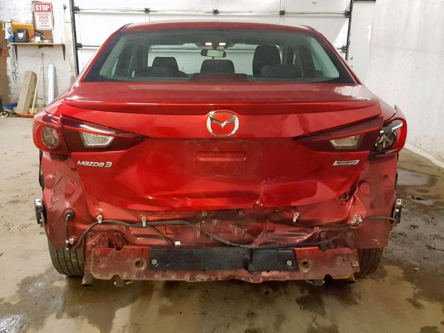 3MZBM1V73GM250507 - 2016 MAZDA 3 TOURING RED photo 9