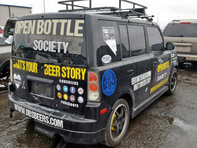 JTLKT334354013619 - 2005 TOYOTA SCION XB Қара фото 4