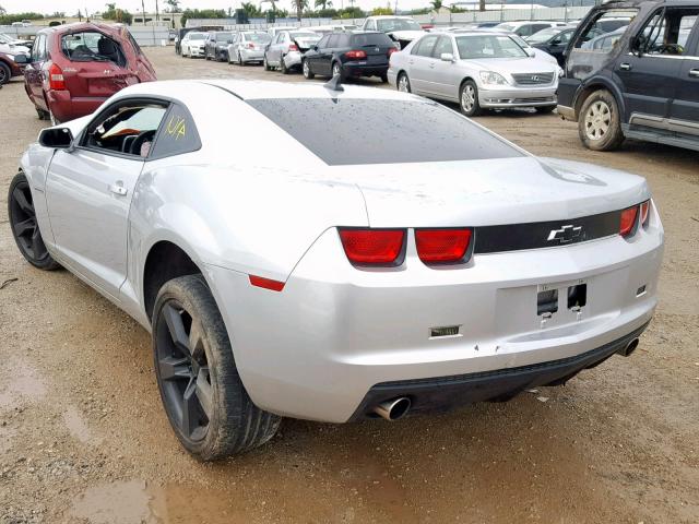 2G1FA1EV6A9205419 - 2010 CHEVROLET CAMARO LS SILVER photo 3