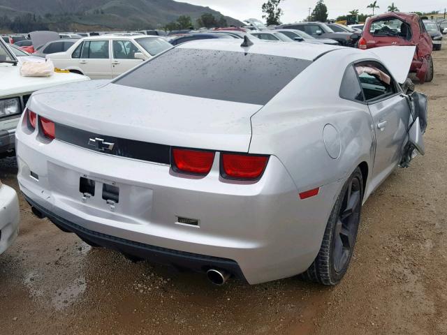 2G1FA1EV6A9205419 - 2010 CHEVROLET CAMARO LS SILVER photo 4