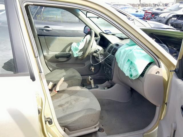 KMHCG45C12U355155 - 2002 HYUNDAI ACCENT GL SILVER photo 5