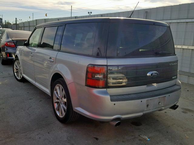 2FMHK6DT2BBD13567 - 2011 FORD FLEX LIMIT SILVER photo 3