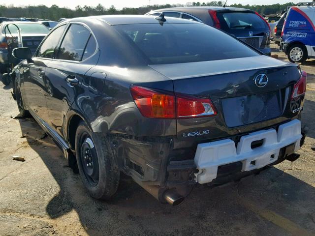 JTHBF5C21A5125805 - 2010 LEXUS IS 250 CHARCOAL photo 3