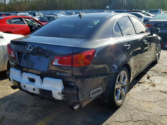 JTHBF5C21A5125805 - 2010 LEXUS IS 250 CHARCOAL photo 4