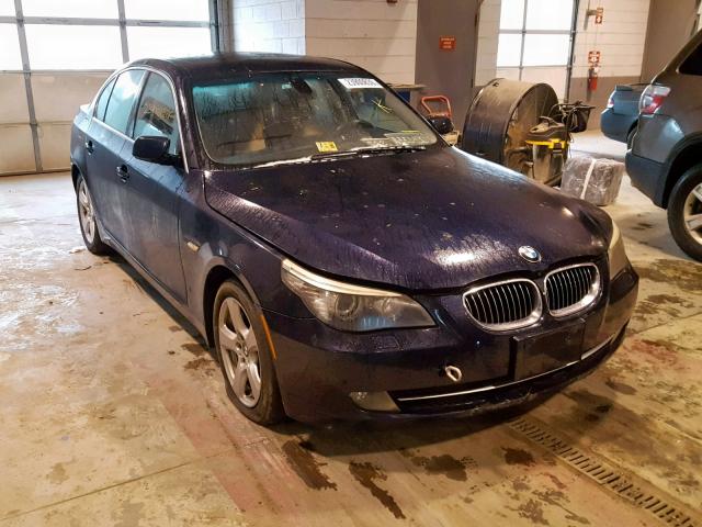 WBANV93598CZ66700 - 2008 BMW 5 SERIES BLUE photo 1