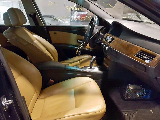 WBANV93598CZ66700 - 2008 BMW 5 SERIES BLUE photo 5