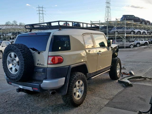 JTEBU11F78K005018 - 2008 TOYOTA FJ CRUISER TAN photo 4