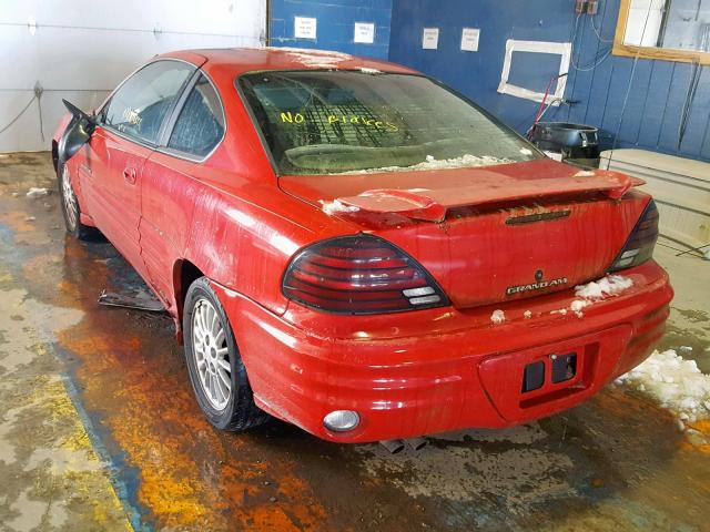 1G2NE12E4XM811961 - 1999 PONTIAC GRAND AM S RED photo 3