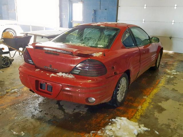 1G2NE12E4XM811961 - 1999 PONTIAC GRAND AM S RED photo 4