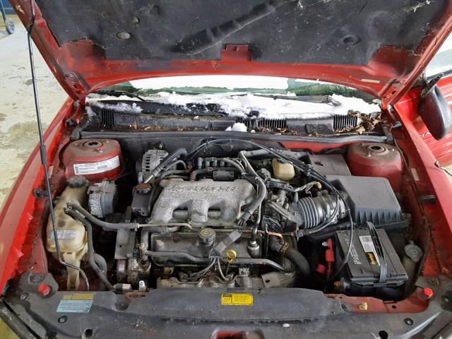 1G2NE12E4XM811961 - 1999 PONTIAC GRAND AM S RED photo 7