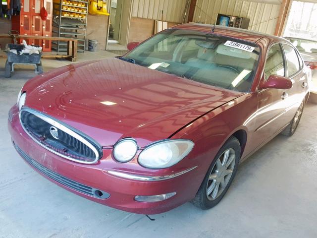 2G4WE567651176667 - 2005 BUICK LACROSSE C MAROON photo 2