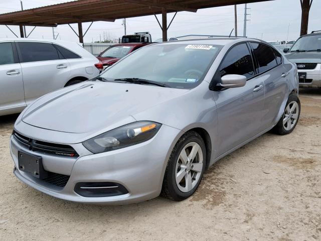 1C3CDFBB6GD592059 - 2016 DODGE DART SXT SILVER photo 2