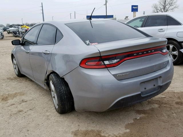 1C3CDFBB6GD592059 - 2016 DODGE DART SXT SILVER photo 3