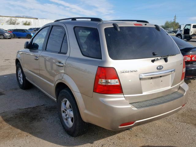 KNDJC735485765495 - 2008 KIA SORENTO EX GOLD photo 3