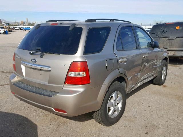 KNDJC735485765495 - 2008 KIA SORENTO EX GOLD photo 4