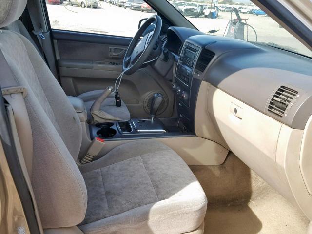 KNDJC735485765495 - 2008 KIA SORENTO EX GOLD photo 5