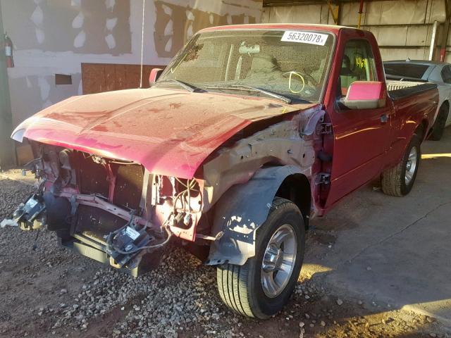 1FTYR10DX7PA50925 - 2007 FORD RANGER RED photo 2