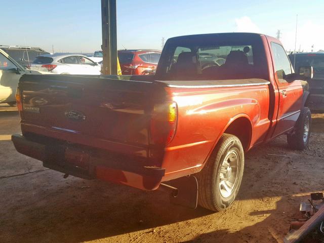 1FTYR10DX7PA50925 - 2007 FORD RANGER RED photo 4