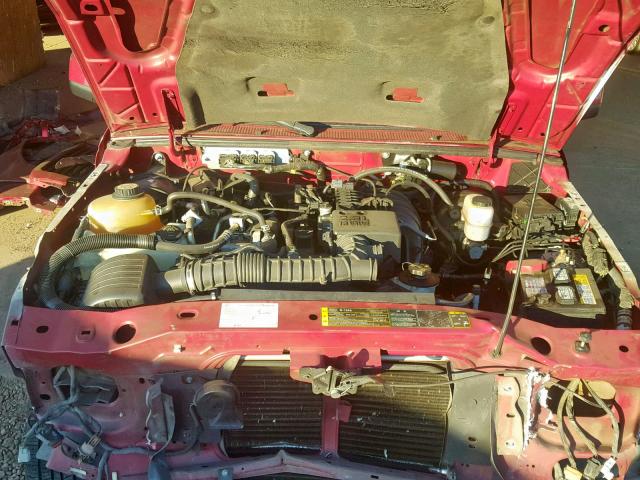 1FTYR10DX7PA50925 - 2007 FORD RANGER RED photo 7