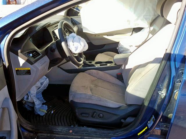 5NPE34AF3GH266570 - 2016 HYUNDAI SONATA SPO BLUE photo 5