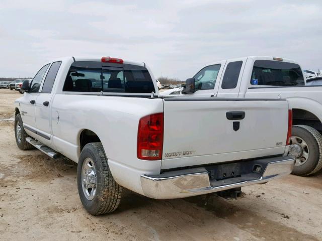 3D7KR28C26G233767 - 2006 DODGE RAM 2500 S WHITE photo 3