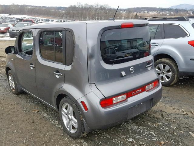 JN8AZ2KR3CT252401 - 2012 NISSAN CUBE BASE CHARCOAL photo 3